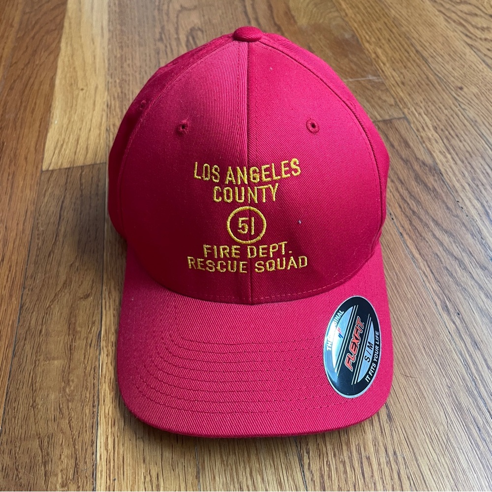LA County firefighters 51 rescue squad museum fitted hat